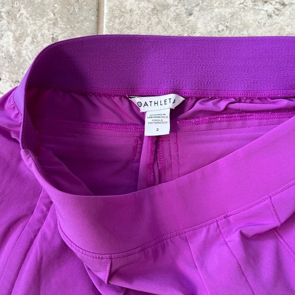 Athleta Brooklyn Heights Straight Leg Slim Pants in Jazzy Purple, size 2 - Picture 10 of 12